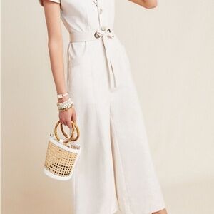 Anthropologie Elizabeth Wide-Leg Jumpsuit